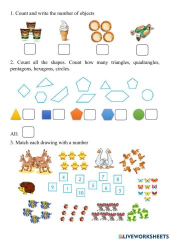 Learn to count up 10