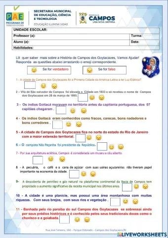 História de Campos e Paisagem