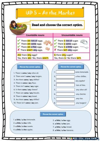 At the Market - 6º UD 5 - Ficha 5