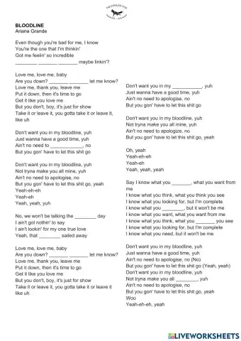 BLOODLINE - Ariana Grande