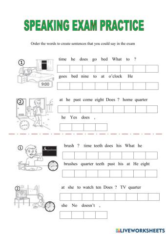Speaking Practice Unit 2