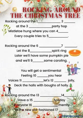 Song -Rocking around the Christmas tree-