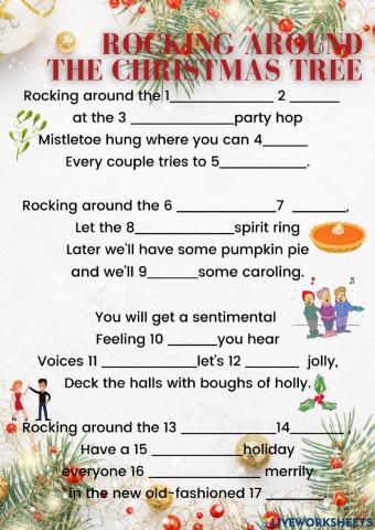Song -Rocking around the Christmas tree-