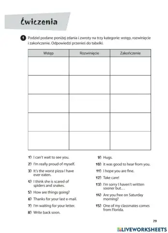 E8 wypowiedź pisemna