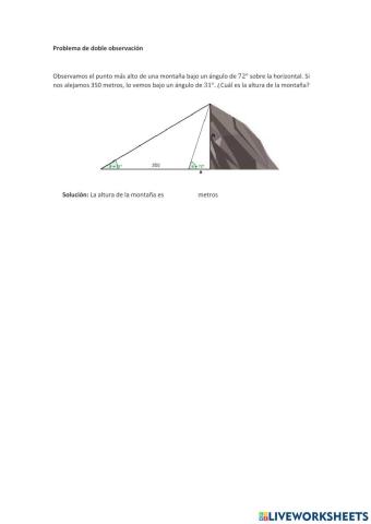 Problema doble observación