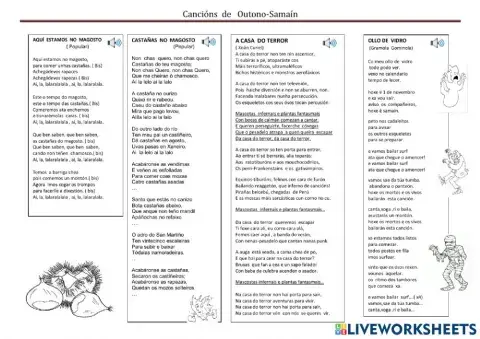 Cancións Magosto- Samaín