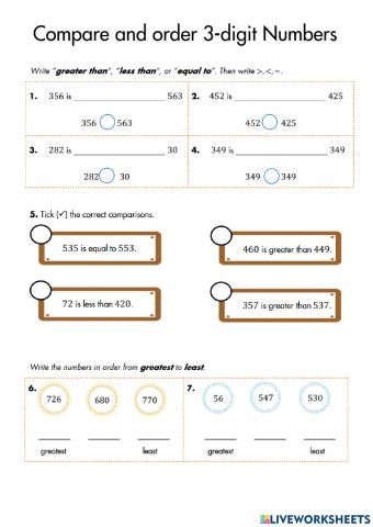 G2 compare order