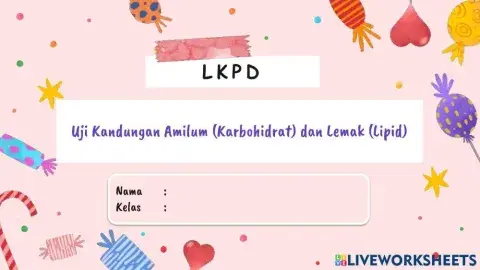 Uji Kandungan Amilum (Karbohidrat) dan Lemak (Lipid)