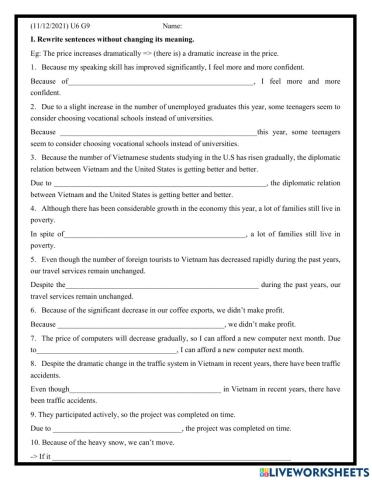 Grade 9A- Unit 6 (cont) adj that