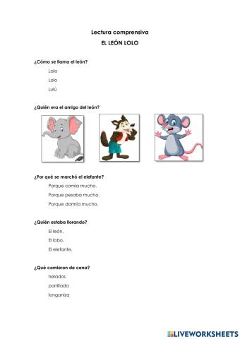Lectura comprensiva
