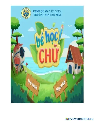 Trò chơi chữ cái e, ê, u, ư