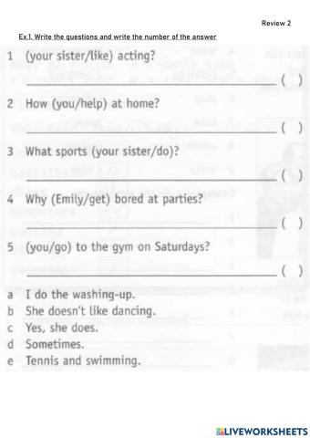 Present Simple Review