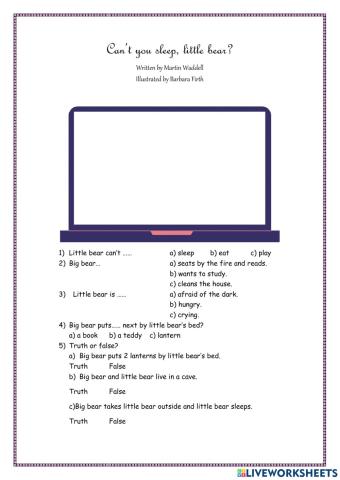 Can't you sleep big bear?