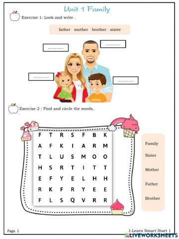I-ss1- Unit 1- Family