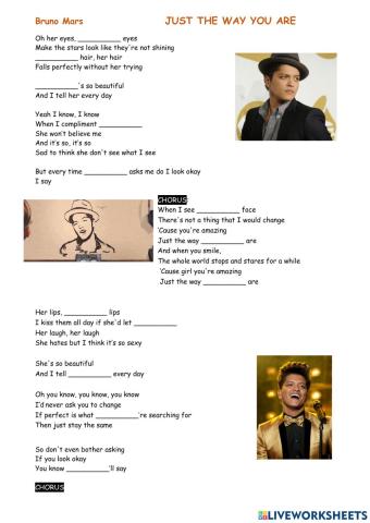 Bruno Mars - Just the way you are