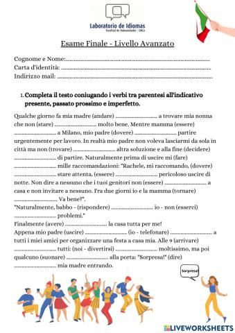 Esame Finale - Livello Superiore