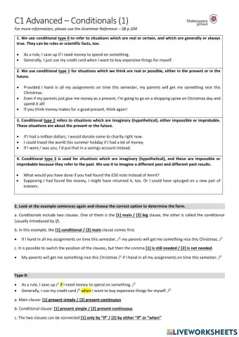 C1 Advanced - Conditionals (1)