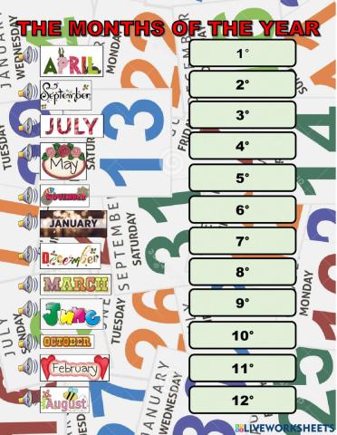 The months of the year