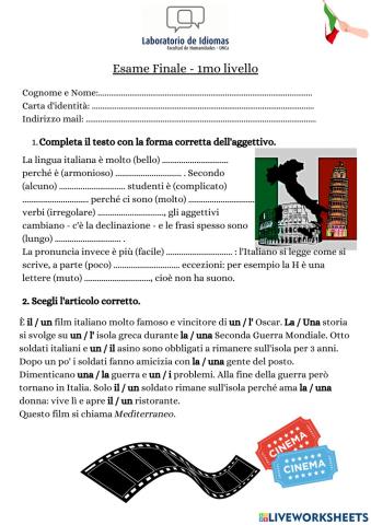 Esame Finale - -1mo livello