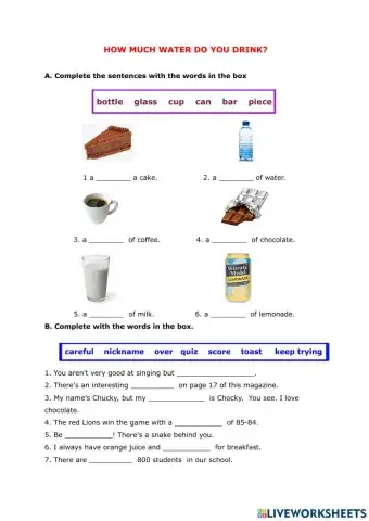 How much water do you drink?