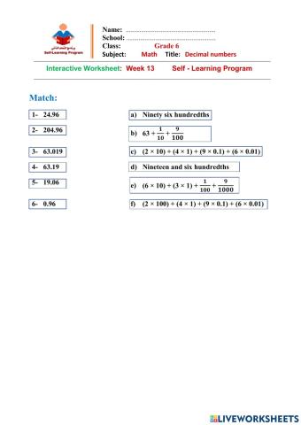 SY21-22-W13 Gr6 Math Int. WS