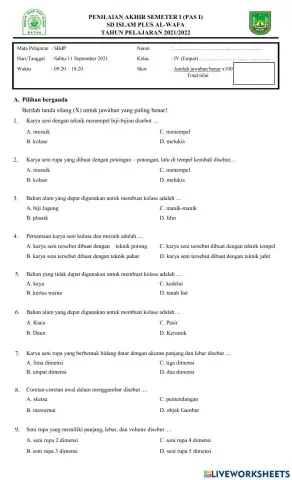 Penilaian Akhir Semester 1