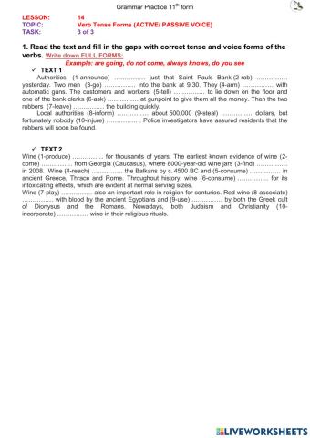 Passive Voice (L 14 11th) ex3