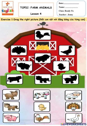 Ready5A- Farm animals- lesson 4