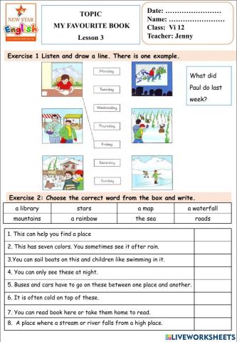 Vi 12- My favourite book- lesson 3