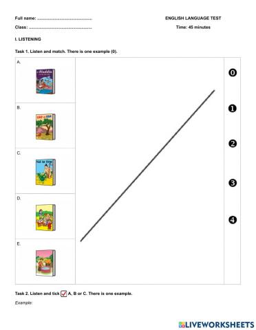 Tieng Anh 5 - 1st term test 01