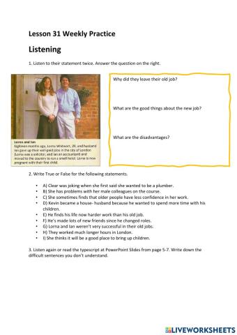 Other jobs we are not familiar with