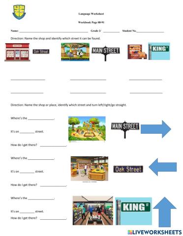 Places and Directions