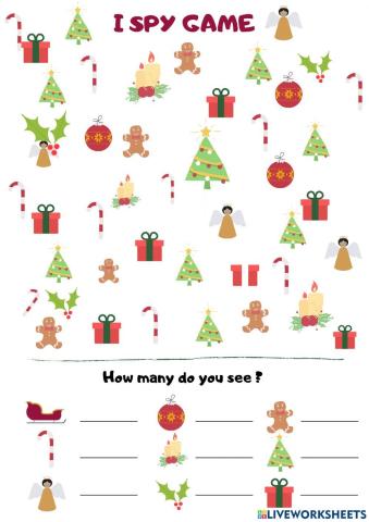 Christmas I spy