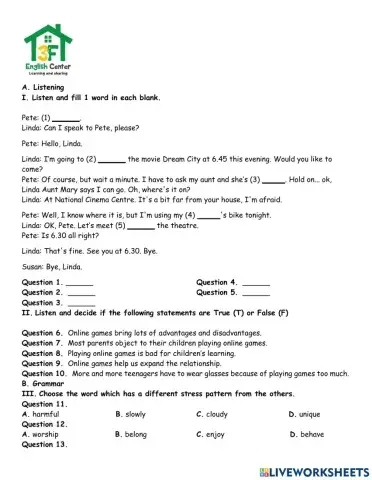 3FE-G8-Test cuối kì I
