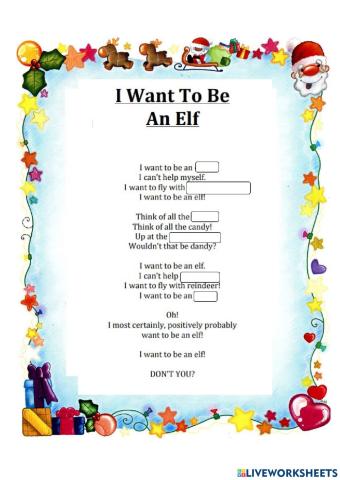 I want to be an elf