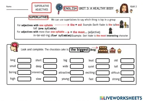 Unit 3: a healthy body