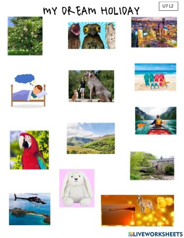 My dream holiday g6 u7 l2