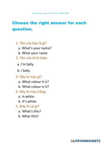 Family and friends starter Review unit starter to unit 6