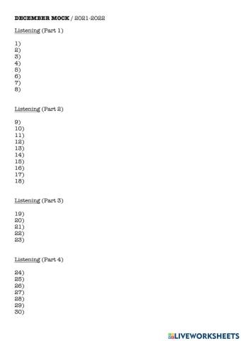 FCE - Paper 3  Chocolate Maker
