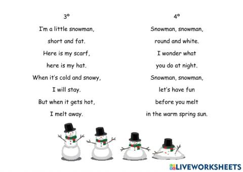 Poems. Snowman.