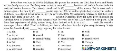 Reading gap fill- 11