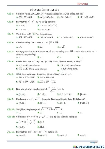 Ôn tập toán hk1 - phần 3