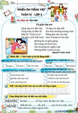 Tiếng việt tuần 12