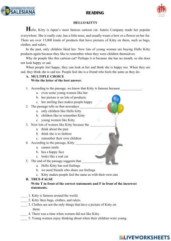 Reading comprehension