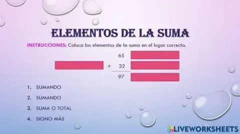 Elementos de la Suma