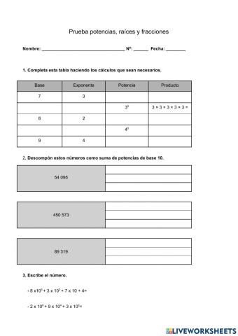 Control de matemáticas 13 de diciembre