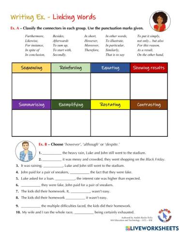 Writing Ex. - Linking Words
