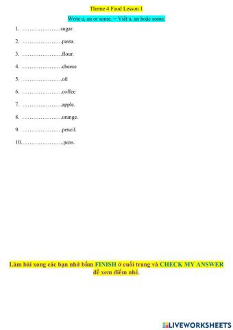 Countable noun and uncountable noun