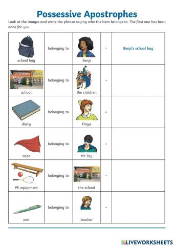 Possessive apostrophe