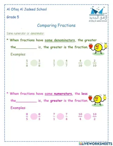 Comparing Fractions